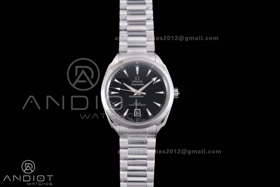 Aqua Terra 150M Master 38mm SS VSF 1:1 Best Edition Black Dial On SS Bracelet Super Clone A8800