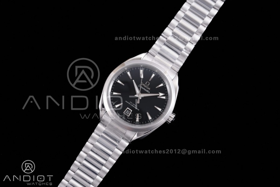 Aqua Terra 150M Master 38mm SS VSF 1:1 Best Edition Black Dial On SS Bracelet Super Clone A8800