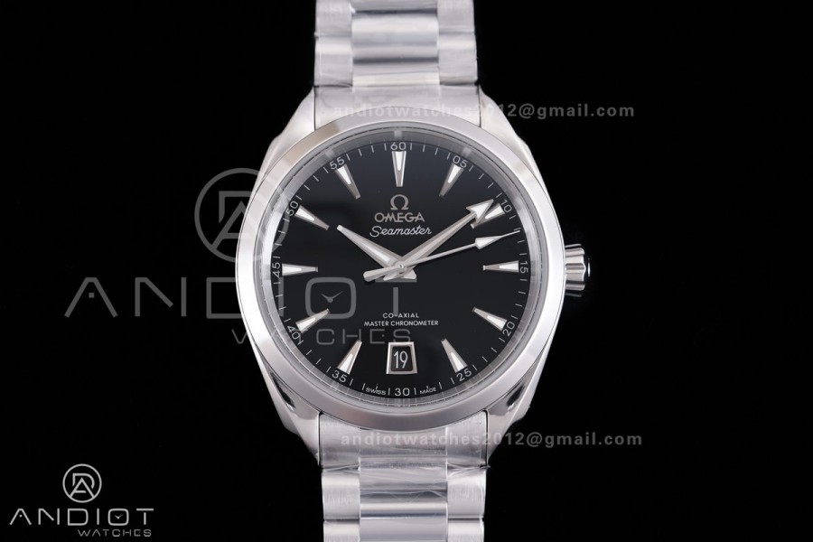 Aqua Terra 150M Master 38mm SS VSF 1:1 Best Edition Black Dial On SS Bracelet Super Clone A8800