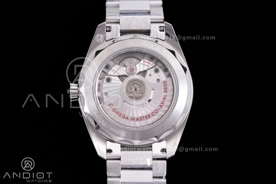 Aqua Terra 150M Master 38mm SS VSF 1:1 Best Edition Black Dial On SS Bracelet Super Clone A8800