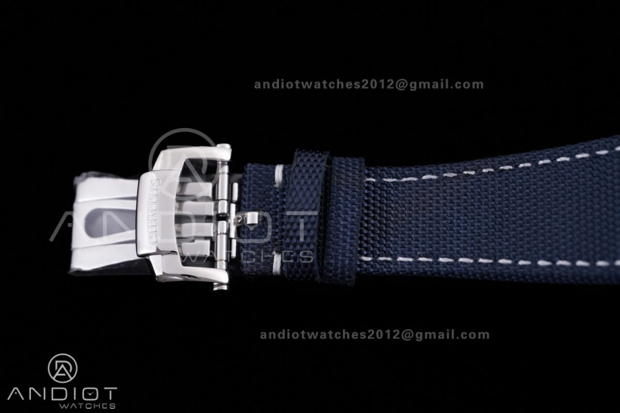 Cubitus 5822 SS P1F Best Edition Blue Dial On SS Bracelet Super Clone Asian 240