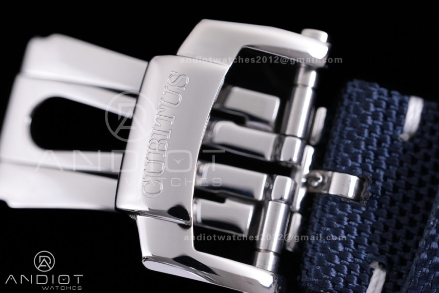 Cubitus 5822 SS P1F Best Edition Blue Dial On SS Bracelet Super Clone Asian 240