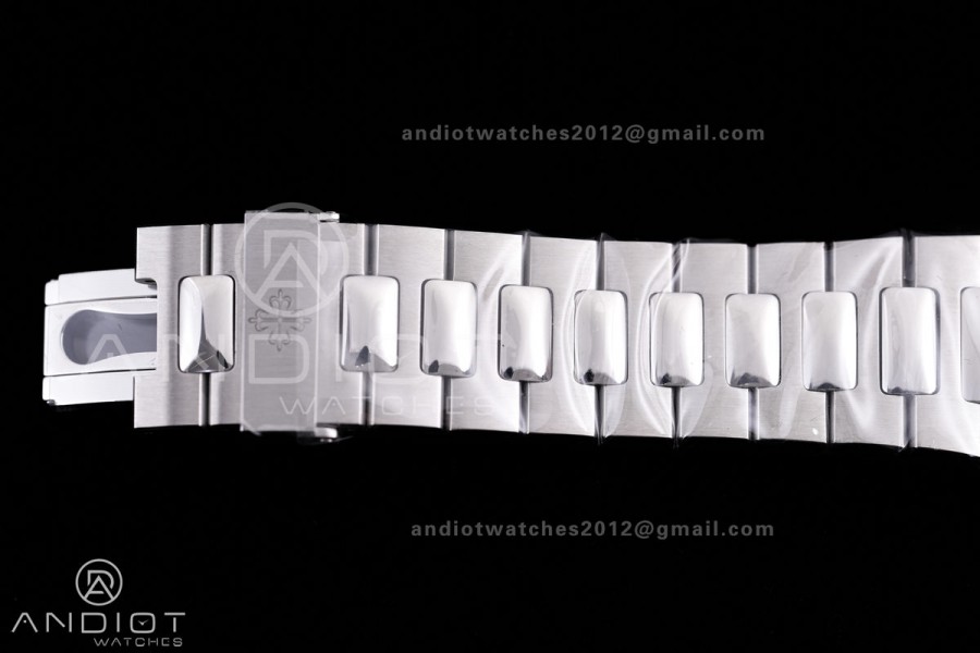 Nautilus 5711/1A SS VF 1:1 Best Edition Green Textured Dial On SS Bracelet Super Clone 324