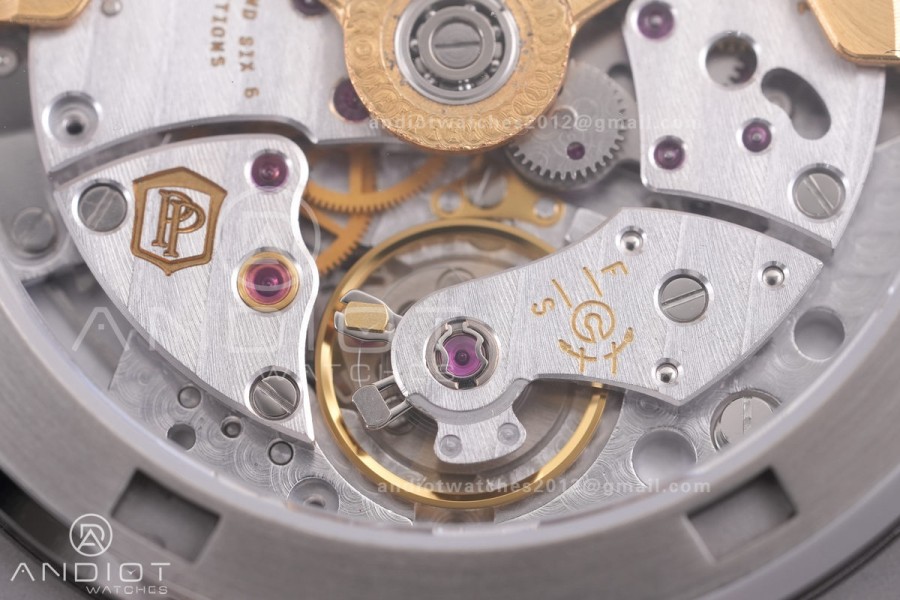 Nautilus 5711/1A SS VF 1:1 Best Edition Green Textured Dial On SS Bracelet Super Clone 324