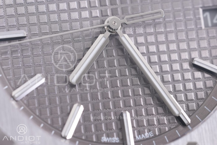 Royal Oak 15500 SS VSF 1:1 Best Edition Gray Dial on SS Bracelet DD4302 Super Clone