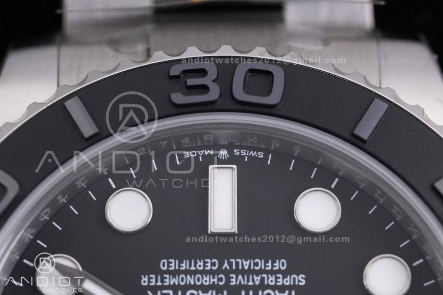 Yacht-Master 226627 Titanium VF 1:1 Best Edition Black Dial on Titanium Bracelet DD3235