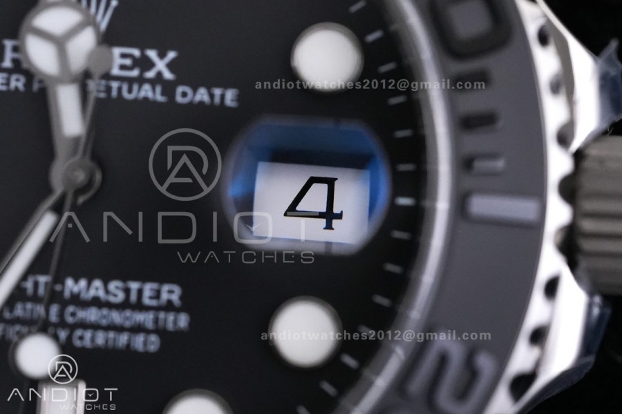 Yacht-Master 226627 Titanium VF 1:1 Best Edition Black Dial on Titanium Bracelet DD3235