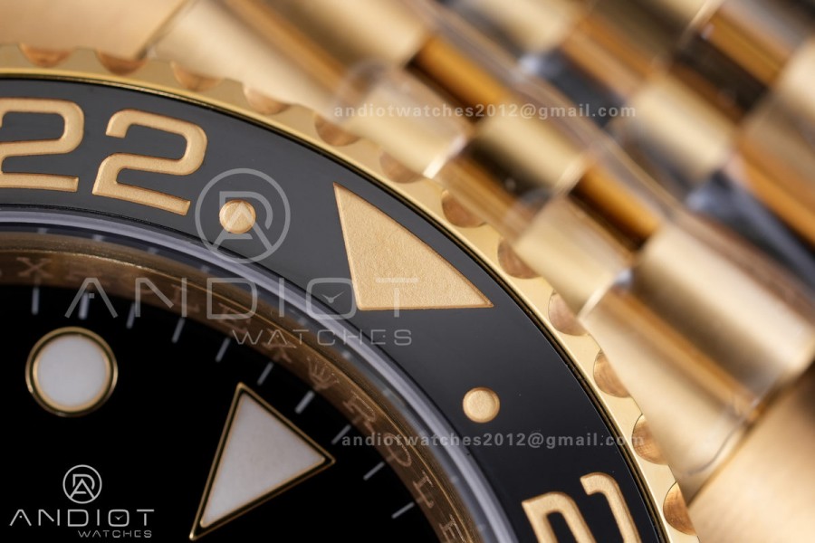 GMT-Master II 126718 GRNR ARF 1:1 Best Edition Black Dial On YG Bracelet Super Clone DD3285 CHS