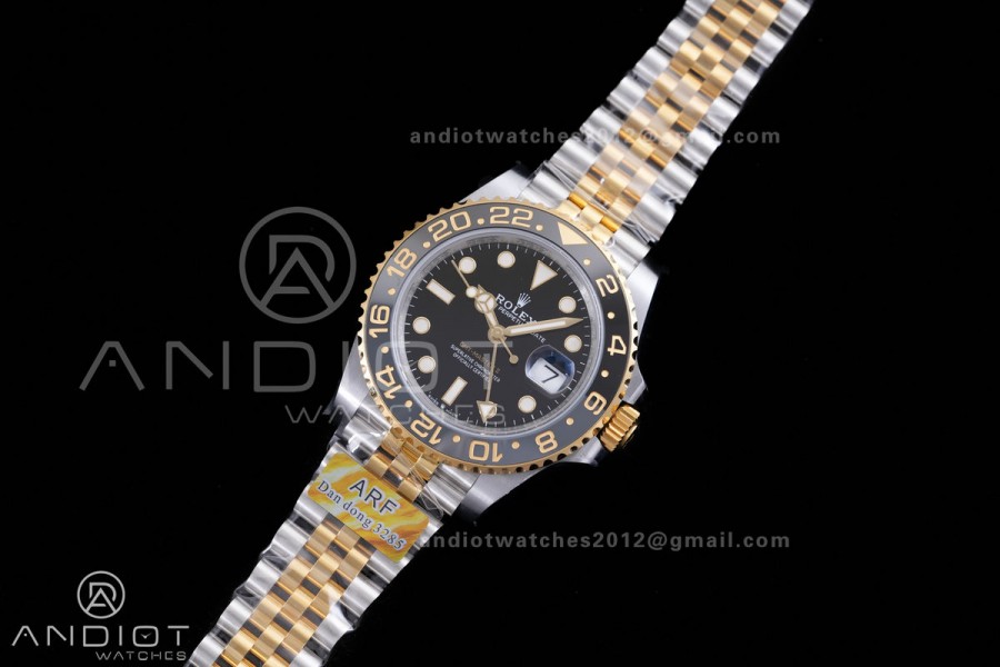 GMT-Master II 126713 GRNR ARF Gain Weight 1:1 Best Edition Black Dial On SS/YG Bracelet Super Clone DD3285 CHS