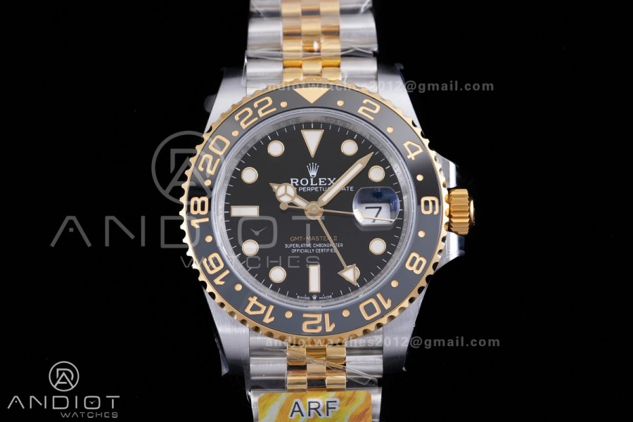 GMT-Master II 126713 GRNR ARF Gain Weight 1:1 Best Edition Black Dial On SS/YG Bracelet Super Clone DD3285 CHS