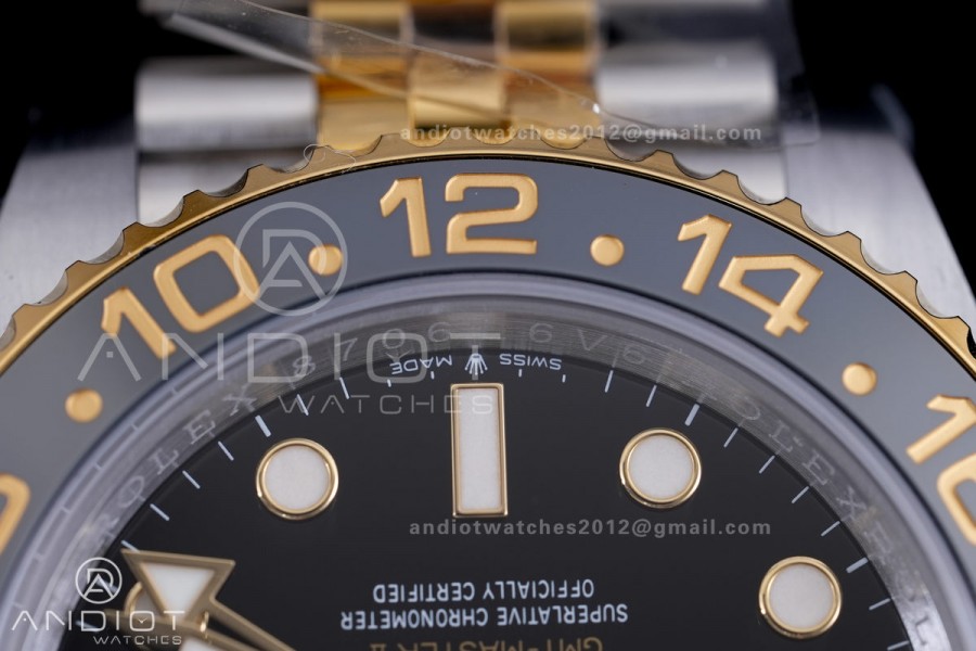 GMT-Master II 126713 GRNR ARF Gain Weight 1:1 Best Edition Black Dial On SS/YG Bracelet Super Clone DD3285 CHS