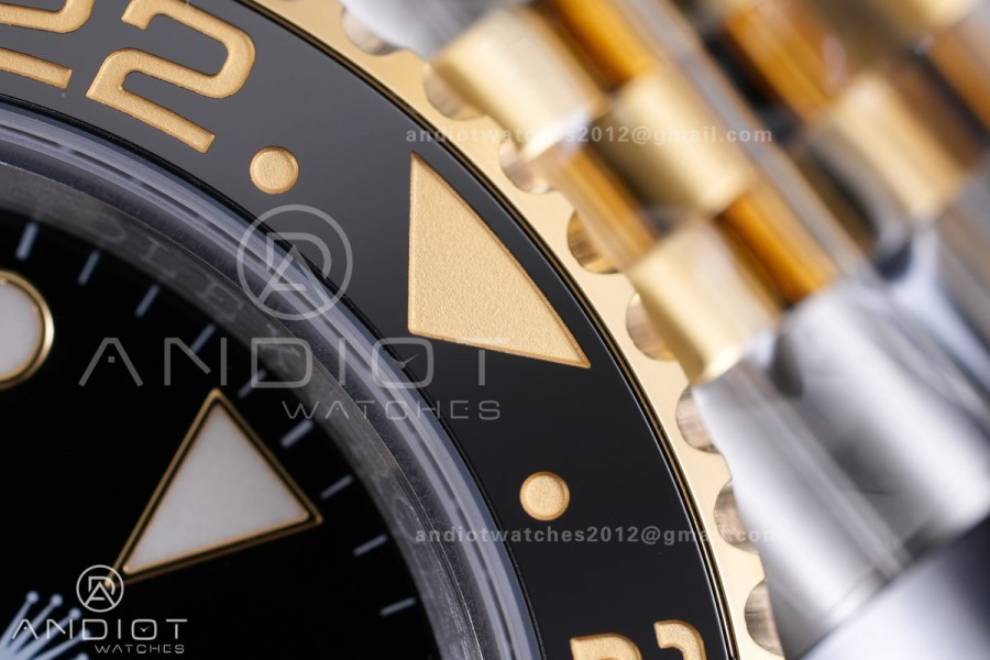 GMT-Master II 126713 GRNR ARF Gain Weight 1:1 Best Edition Black Dial On SS/YG Bracelet Super Clone DD3285 CHS