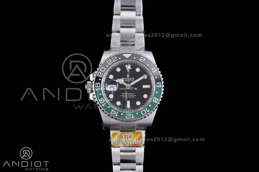 GMT-Master II 126720 VTNR Black/Green Ceramic ARF 1:1 Best Edition Black Dial On Oyster Bracelet DD3285 CHS