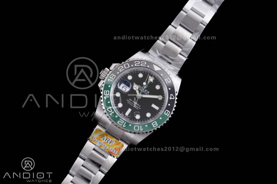 GMT-Master II 126720 VTNR Black/Green Ceramic ARF 1:1 Best Edition Black Dial On Oyster Bracelet DD3285 CHS