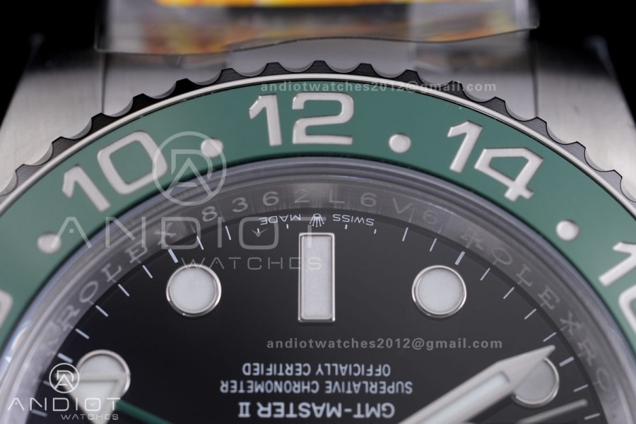 GMT-Master II 126720 VTNR Black/Green Ceramic ARF 1:1 Best Edition Black Dial On Oyster Bracelet DD3285 CHS