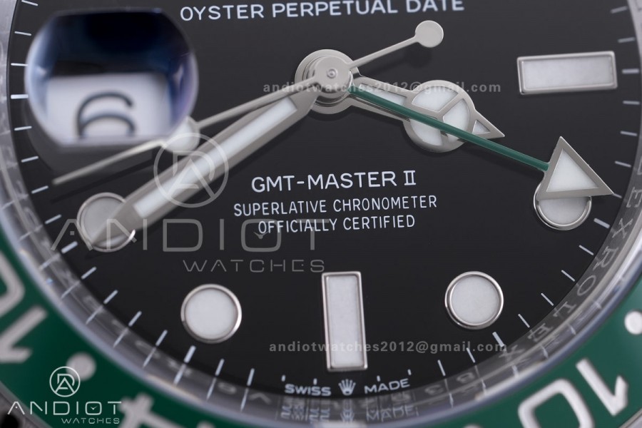 GMT-Master II 126720 VTNR Black/Green Ceramic ARF 1:1 Best Edition Black Dial On Jubilee Bracelet DD3285 CHS