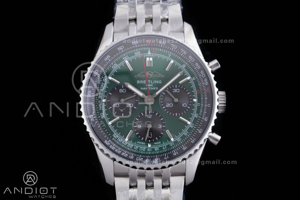 Navitimer B01 SS 43mm BLS 1:1 Best Edition Dark Gr...