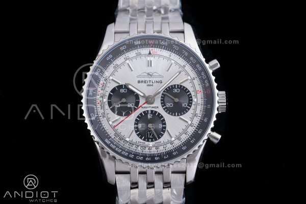 Navitimer B01 SS 43mm BLS 1:1 Best Edition Sliver ...