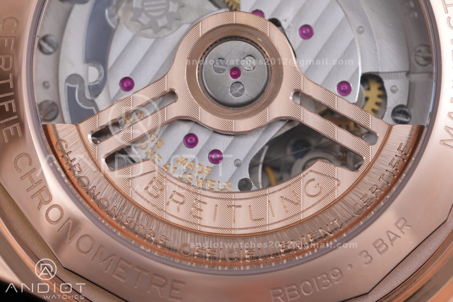 Navitimer B01 RG 43mm BLS 1:1 Best Edition White Dial on RG  Bracelet A7750