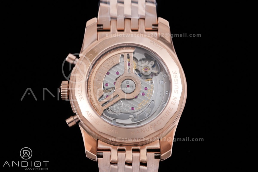 Navitimer B01 RG 43mm BLS 1:1 Best Edition White Dial on RG  Bracelet A7750