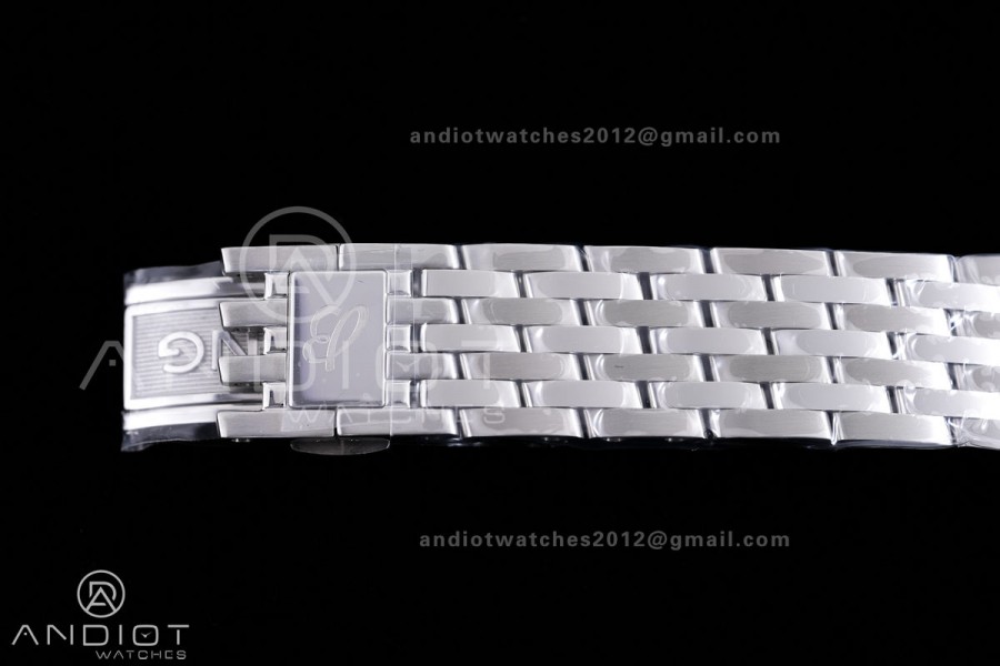 Navitimer B01 SS 43mm BLS 1:1 Best Edition White Dial  on SS Bracelet A7750