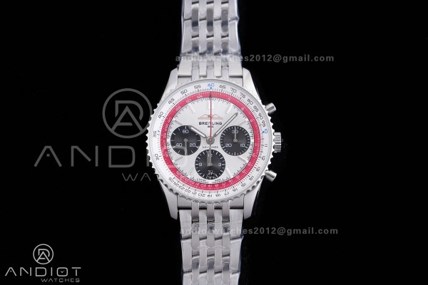 Navitimer B01 SS 43mm BLS 1:1 Best Edition White D...