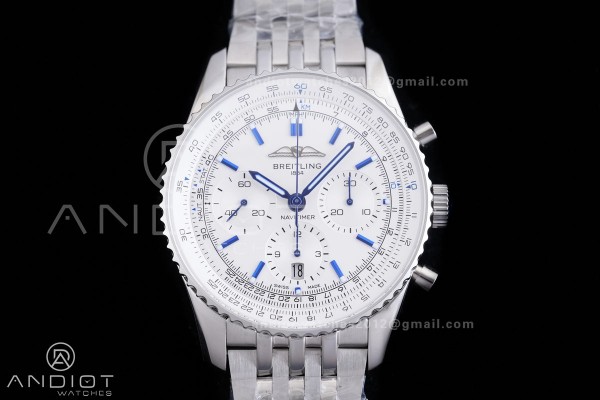 Navitimer B01 SS 43mm BLS 1:1 Best Edition White D...