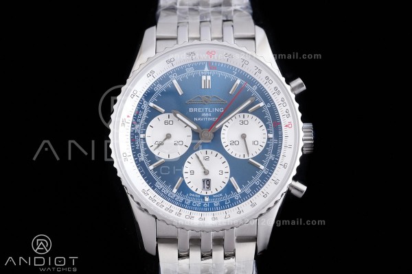 Navitimer B01 SS 43mm BLS 1:1 Best Edition Blue Di...
