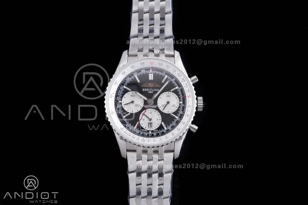 Navitimer B01 SS 43mm BLS 1:1 Best Edition Black D...