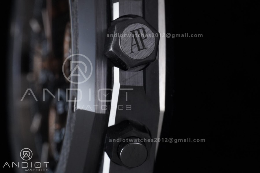 Royal Oak Chrono 26240 Black Ceramic APSF 1:1 Best Edition on Ceramic Bracelet SA4401 Super Clone