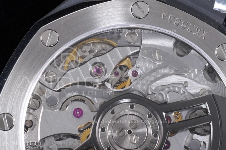 Royal Oak Chrono 26240 Black Ceramic APSF 1:1 Best Edition on Ceramic Bracelet SA4401 Super Clone