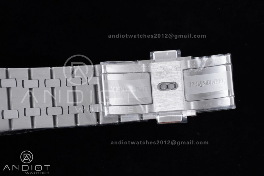Royal Oak 41mm Perpetual Calendar 26574 SS APSF1:1 Best Edition Iced Blue Dial on SS Bracelet A5134
