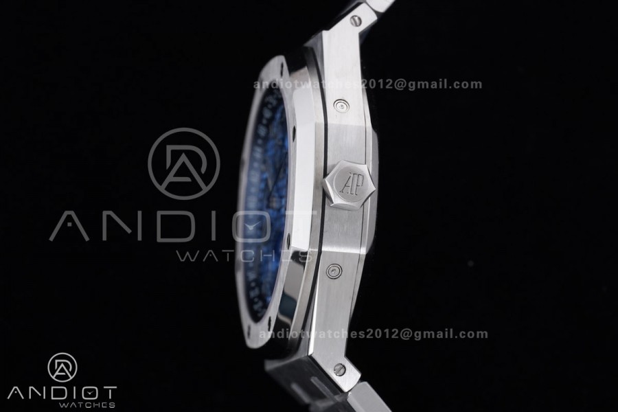 Royal Oak 41mm Perpetual Calendar 26574 SS APSF1:1 Best Edition Iced Blue Dial on SS Bracelet A5134