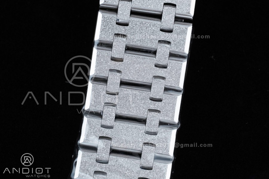 Royal Oak 41mm Openworked 15407 SS Frosted THBF 1:1 Best Edition on SS Bracelet SA3132 V2