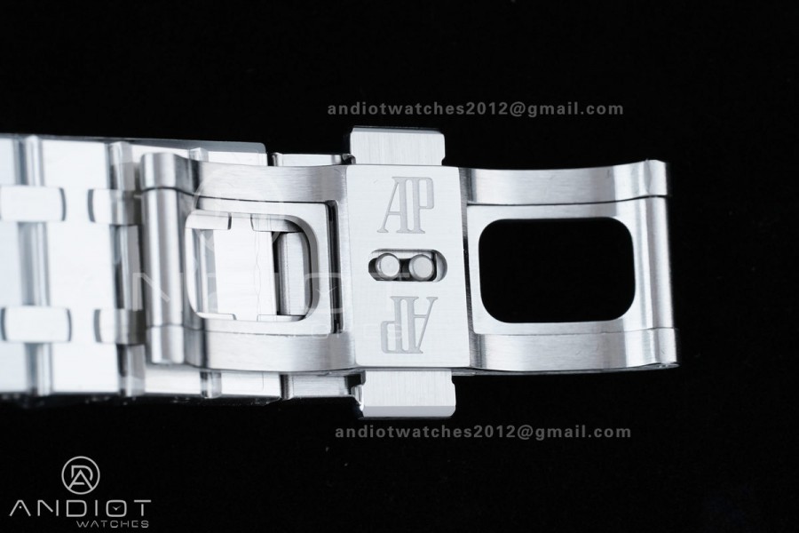 Royal Oak 41mm Openworked 15407 SS Frosted THBF 1:1 Best Edition on SS Bracelet SA3132 V2