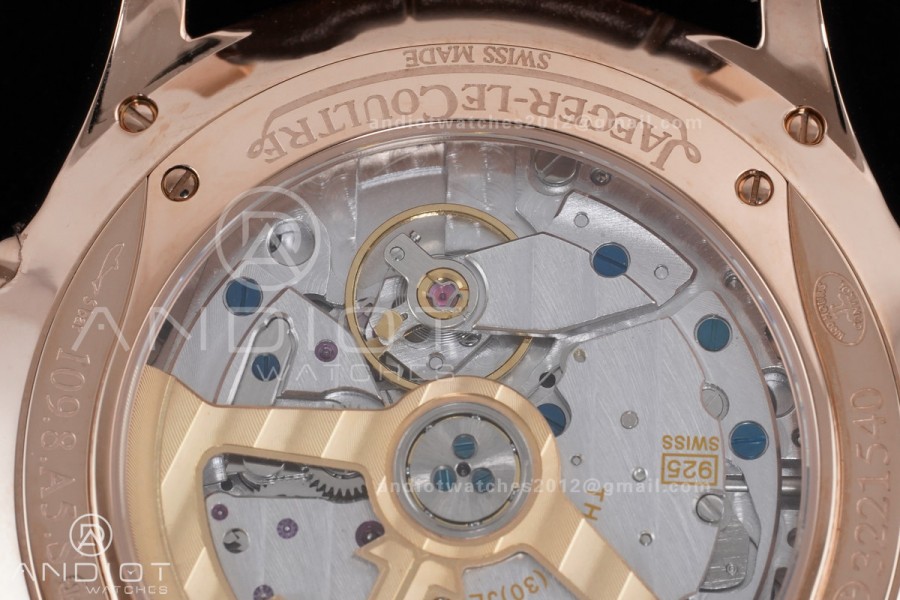 Master Ultra Thin Moon RG APSF 1:1 Best Edition White Dial on Brown Leather Strap SA925 Super Clone