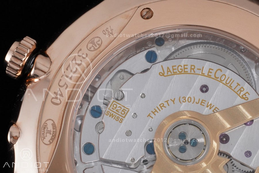 Master Ultra Thin Moon RG APSF 1:1 Best Edition White Dial on Brown Leather Strap SA925 Super Clone