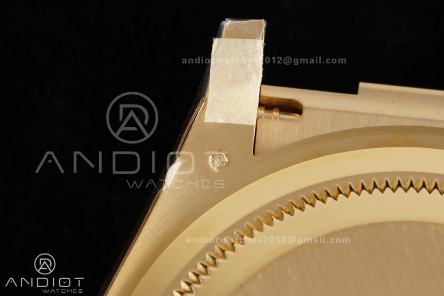 Daytona 126518 VSF 1:1 Best Edition Gold Dial Black Subdial Stick Marker on Oyster-flex Strap VS4131 V2 (Weighted)