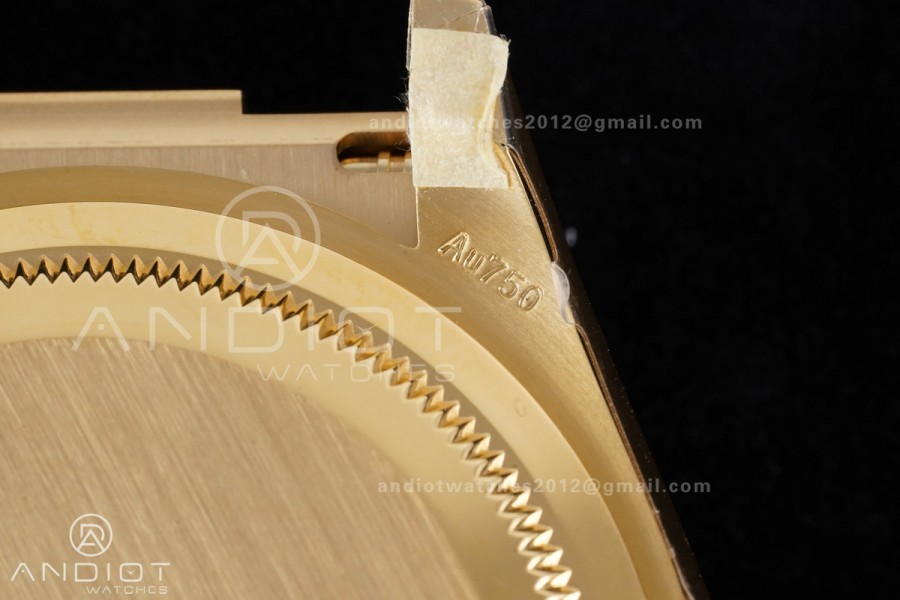 Daytona 126518 VSF 1:1 Best Edition Gold Dial Black Subdial Stick Marker on Oyster-flex Strap VS4131 V2 (Weighted)