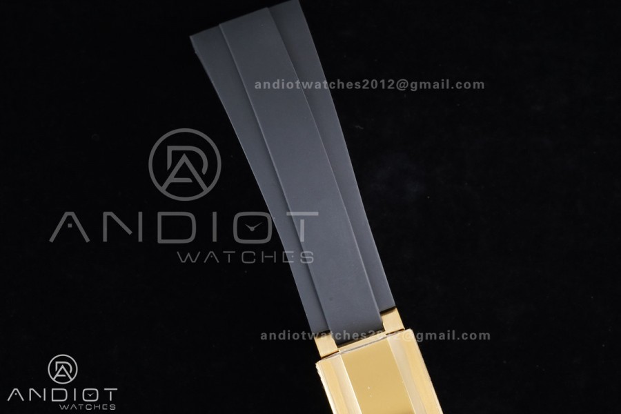 Daytona 126518 VSF 1:1 Best Edition Gold Dial Black Subdial Stick Marker on Oyster-flex Strap VS4131 V2 (Weighted)