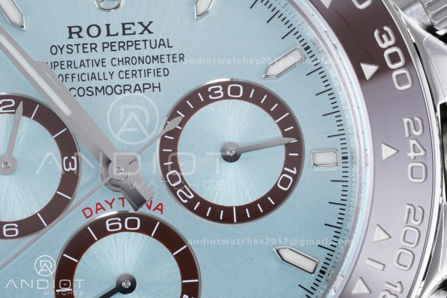  Daytona 126506 VSF 1:1 Best Edition 904L Steel Ice Blue Dial on SS Braclet VS4131 V2 (Weighted)