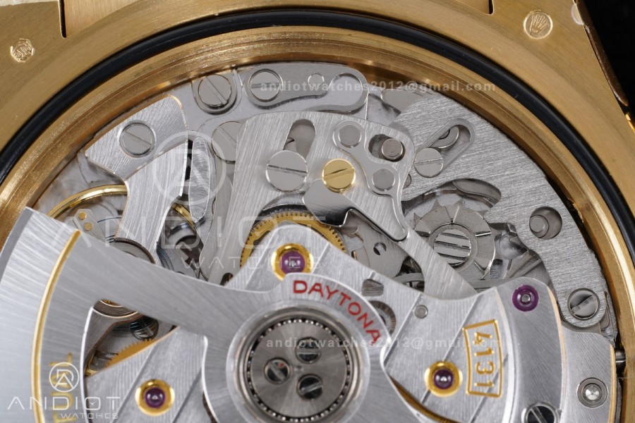 Daytona 126518 VSF 1:1 Best Edition Black/YG Dial on Oysterflex Strap VS4131 V2 (Weighted)