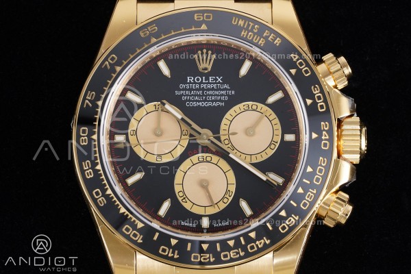 Daytona 126518 VSF 1:1 Best Edition Black/YG Dial ...