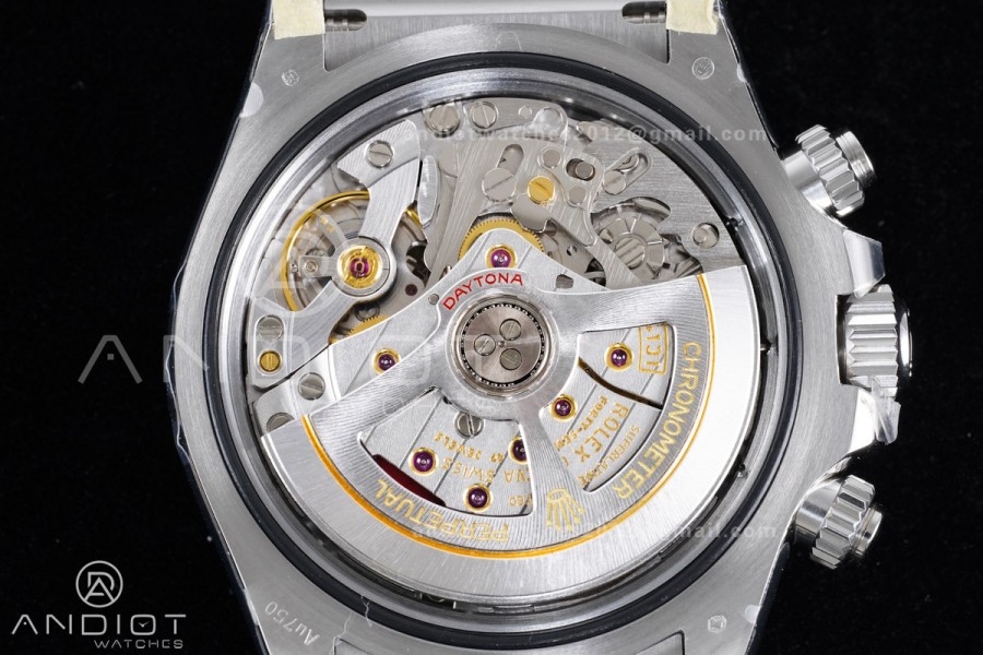 Daytona 126519 VSF 1:1 Best Edition Black/Silver Diamonds Dial on Oysterflex Strap VS4131 V2 (Weighted)