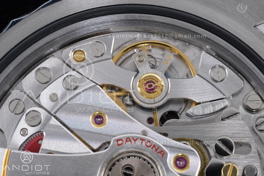 Daytona 126519 VSF 1:1 Best Edition Black/Silver Diamonds Dial on Oysterflex Strap VS4131 V2 (Weighted)