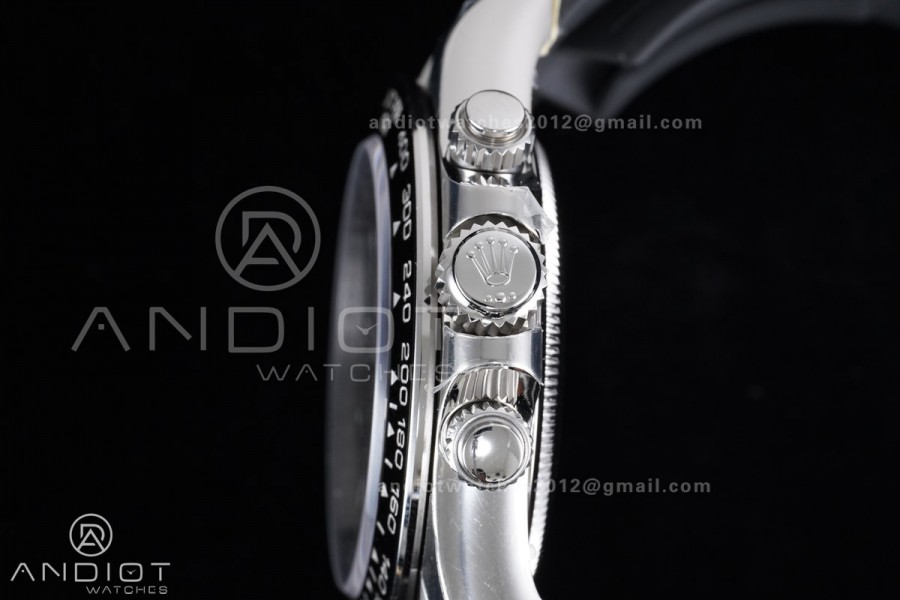 Daytona 126519 VSF 1:1 Best Edition Black/Silver Diamonds Dial on Oysterflex Strap VS4131 V2 (Weighted)