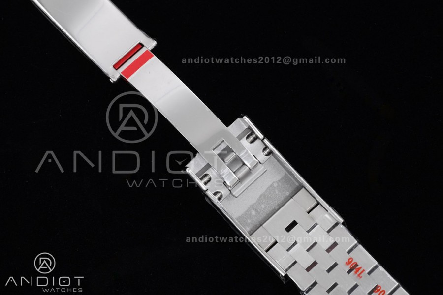 DateJust 41 126334 Clean 1:1 Best Edition 904L Steel Silver Stick Dial on Jubilee Bracelet SH3235