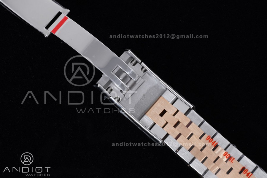 DateJust 41 126331 Clean 1:1 Best Edition 904L Steel RG Diamonds Dial on SS/RG Jubilee Bracelet SH3235