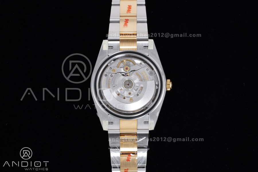 DateJust 41 126333 Clean 1:1 Best Edition 904L Steel Gray Dial Green Roman Marker on SS/YG Oyster Bracelet SH3235 (72 Hours Power Reserve)