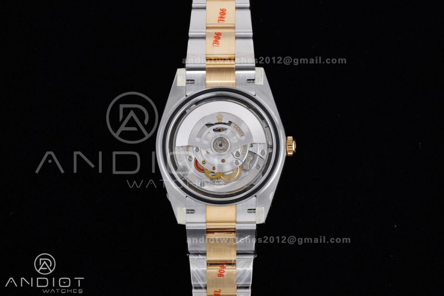 DateJust 41 126333 Clean 1:1 Best Edition 904L Steel Gray Dial Green Roman Marker on SS/YG Oyster Bracelet SH3235 (72 Hours Power Reserve)